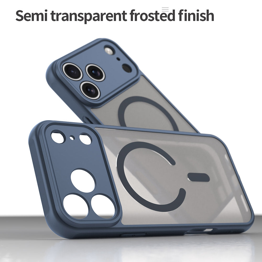 MagSafe Case for Apple iPhone 17 Pro, Techsuit, HaloFrost II, Navy Blue