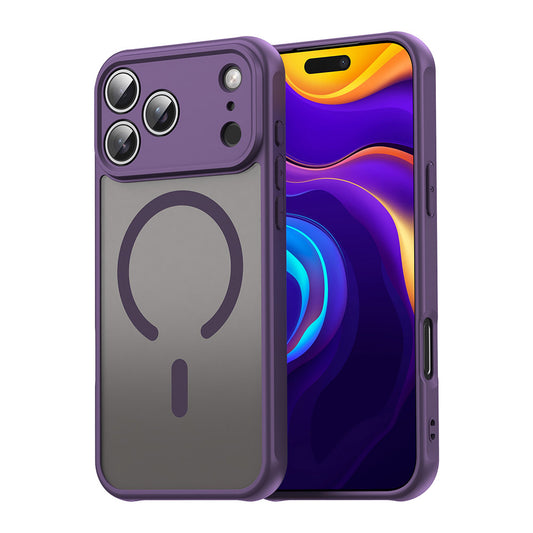 MagSafe hoes voor Apple iPhone 17 Pro, Techsuit, HaloFrost II, Paars