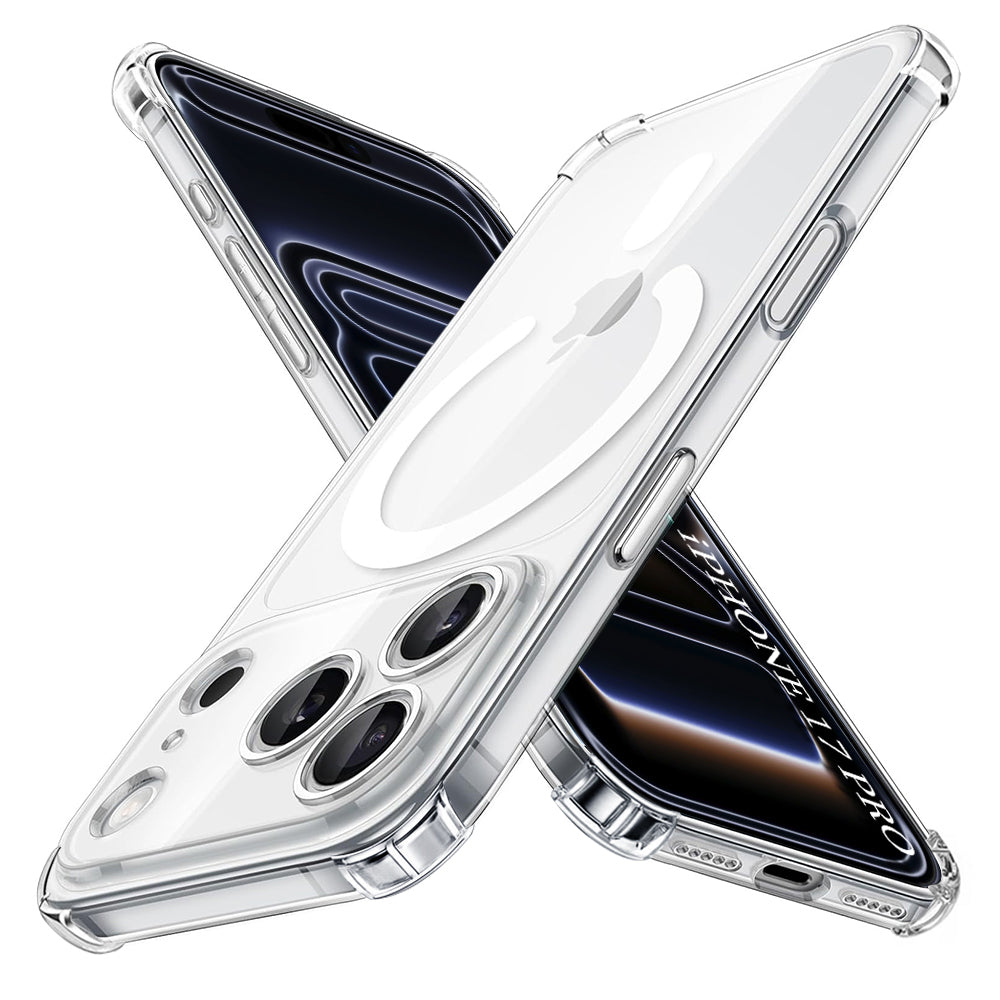 MagSafe hoesje voor Apple iPhone 17 Pro, Techsuit, Schokbestendig, Transparant