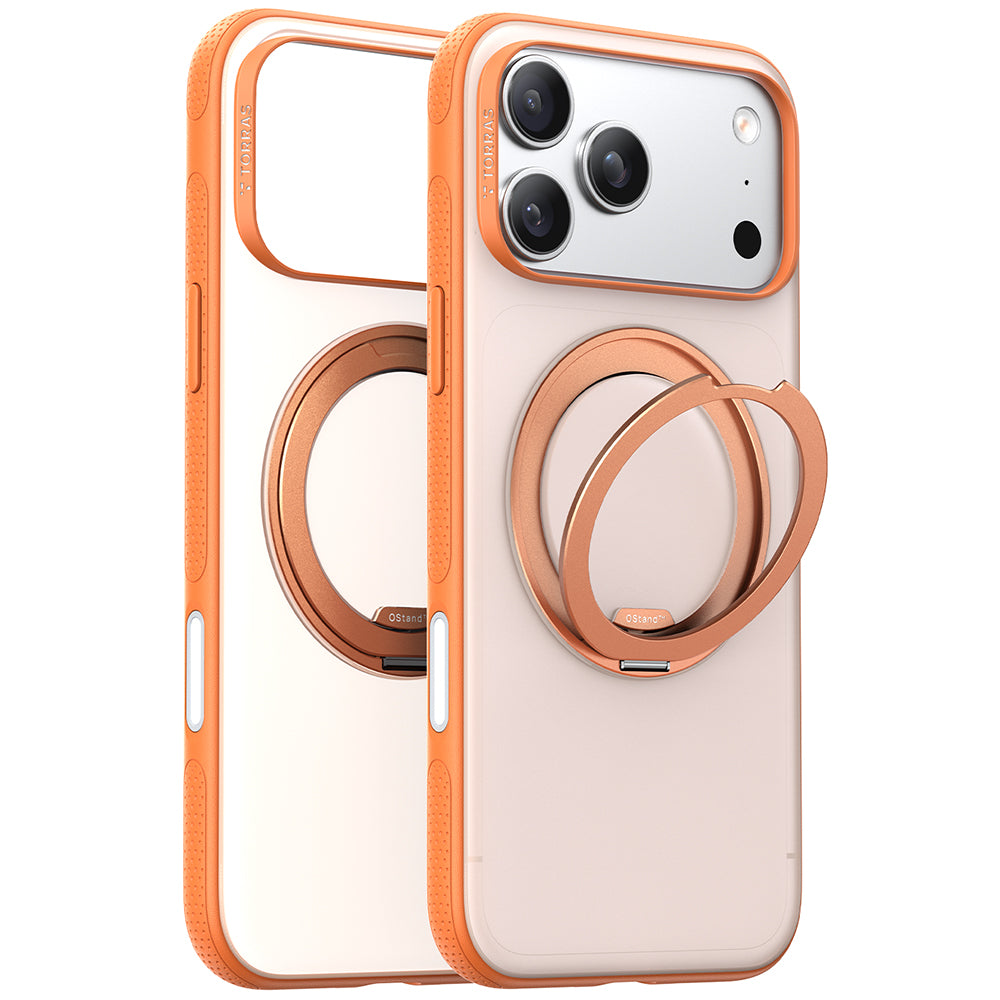 MagSafe Hülle für Apple iPhone 17 Pro, Torras, Ostand R Fitness, Orange