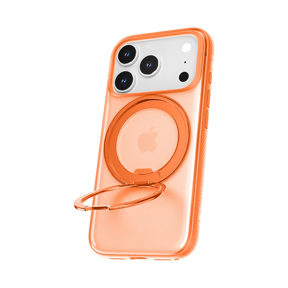 MagSafe Hülle für Apple iPhone 17 Pro, Torras, Ostand R Fitness, Orange