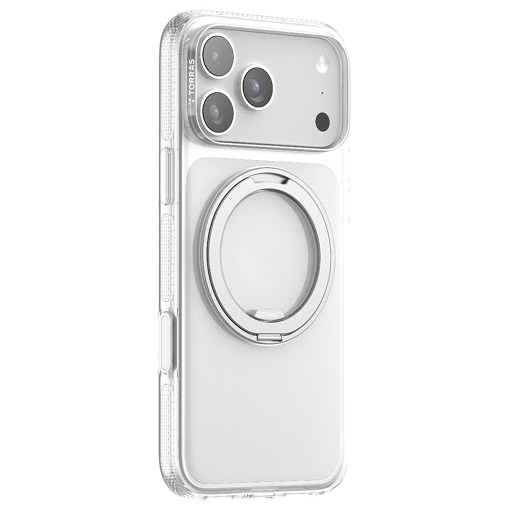 MagSafe Hülle für Apple iPhone 17 Pro, Torras, Ostand R Fitness, Transparent