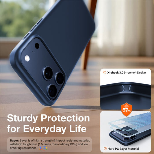 MagSafe hoes voor Apple iPhone 17 Pro, Torras, SlimFit, Blauw