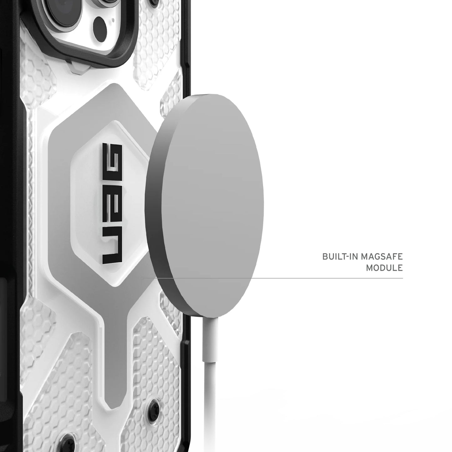 MagSafe hoes voor Apple iPhone 17 Pro, Urban Armor Gear, Pathfinder Clear, Transparant