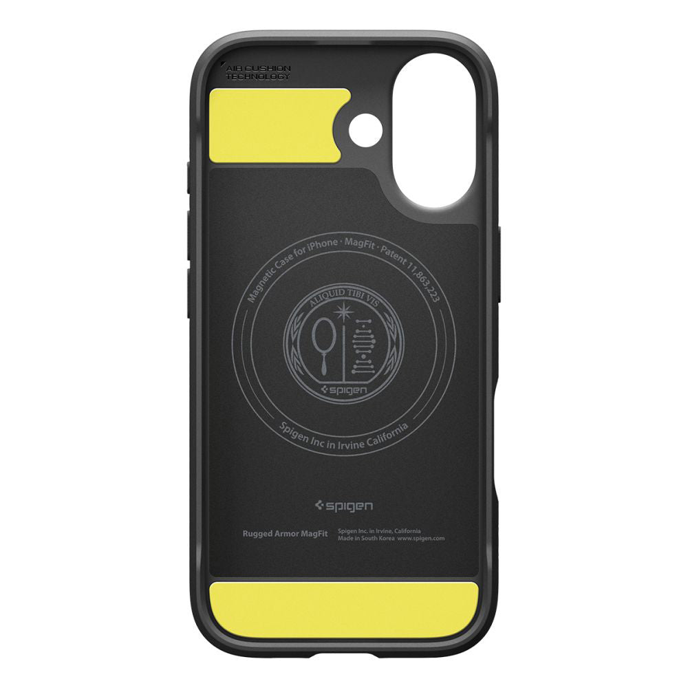 Coque MagSafe pour Apple iPhone 17, Spigen, Rugged Armor, Noir Mat ACS10367