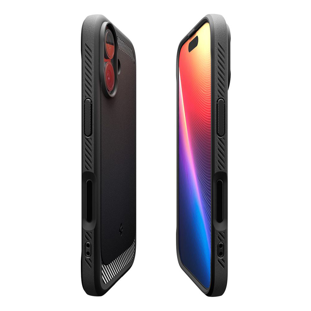 Coque MagSafe pour Apple iPhone 17, Spigen, Rugged Armor, Noir Mat ACS10367