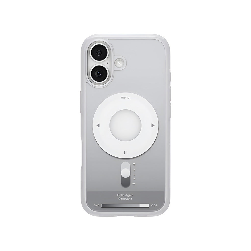 MagSafe hoes voor Apple iPhone 17, Spigen, Ultra Hybrid Classic, Zilver