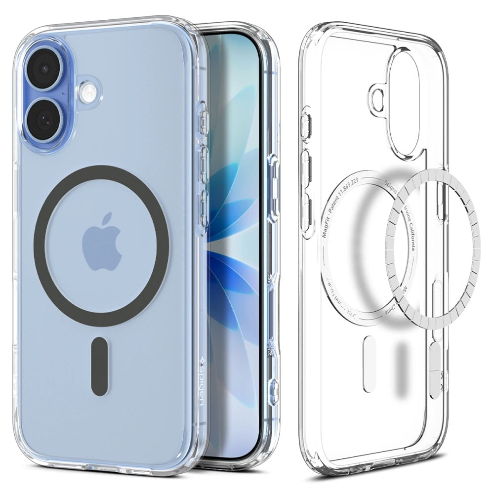 MagSafe Hülle für Apple iPhone 17, Spigen, Ultra Hybrid, Grau ACS10381