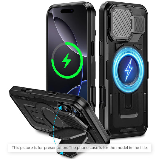 Étui MagSafe pour Apple iPhone 17, Techsuit, CamVault, Noir