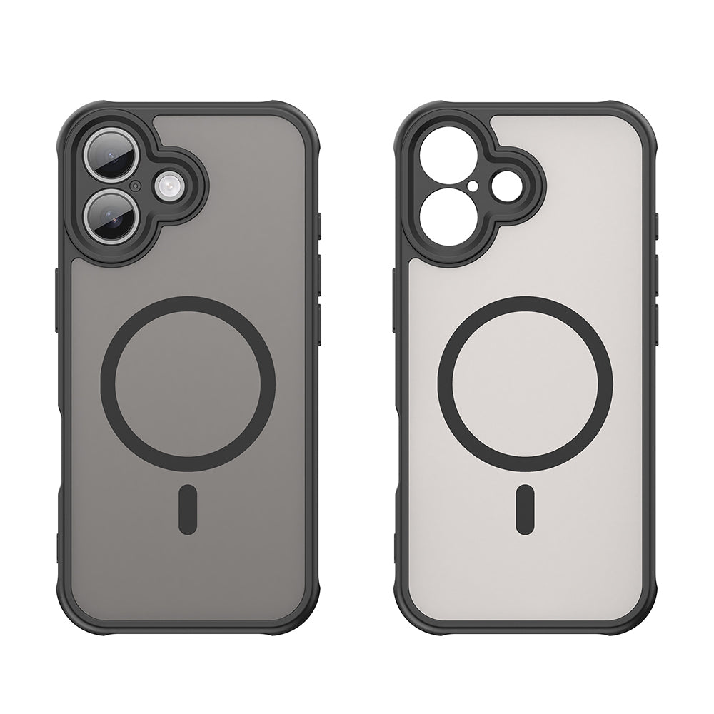 MagSafe hoesje voor Apple iPhone 17, Techsuit, HaloFrost II, Zwart