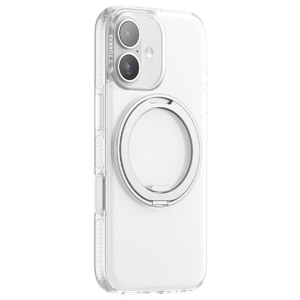 MagSafe hoesje voor Apple iPhone 17, Torras, Ostand R Fitness, Transparant