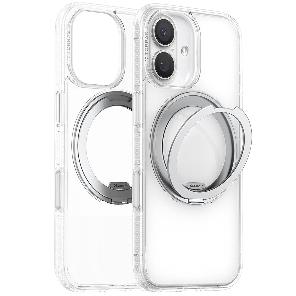 MagSafe hoesje voor Apple iPhone 17, Torras, Ostand R Fitness, Transparant