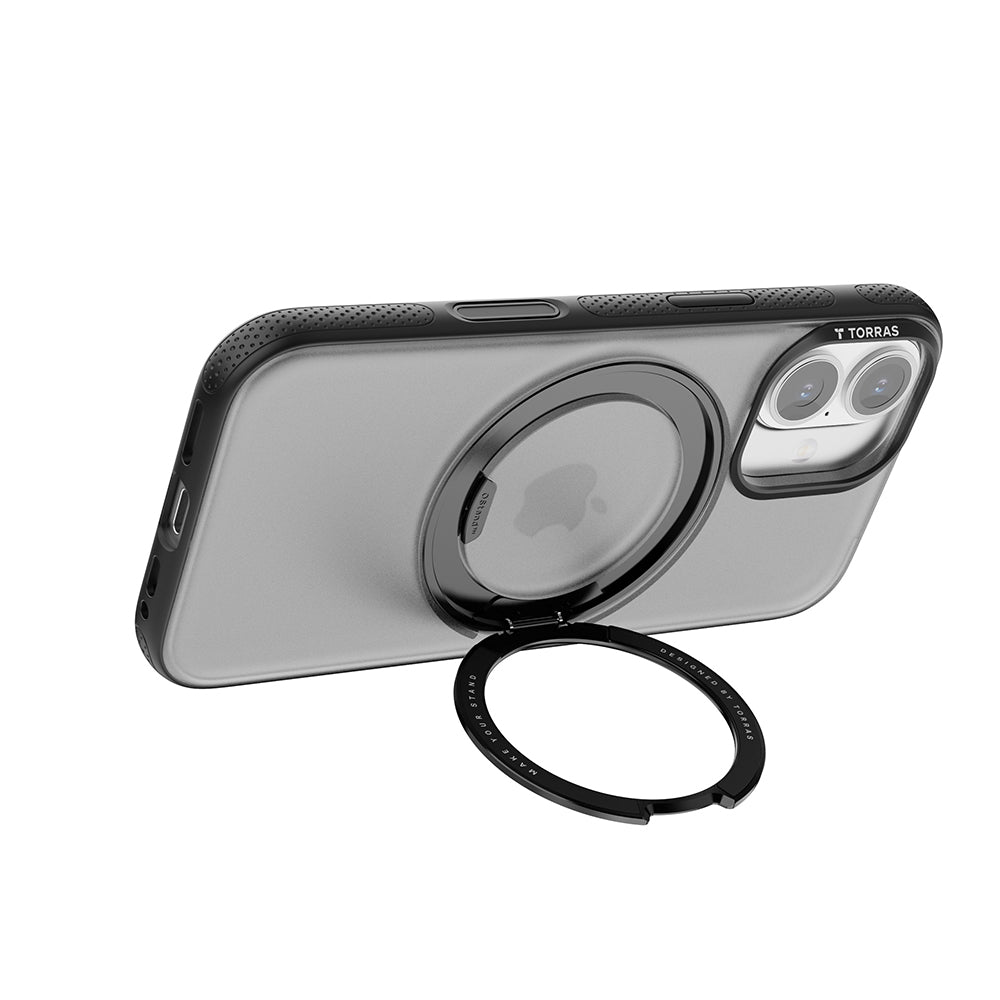 MagSafe hoesje voor Apple iPhone 17, Torras, Ostand R Fitness, Transparant