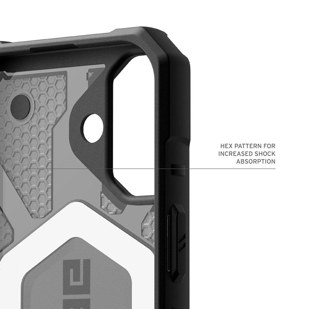 MagSafe Hülle für Apple iPhone 17, Urban Armor Gear, Pathfinder Clear, Grau