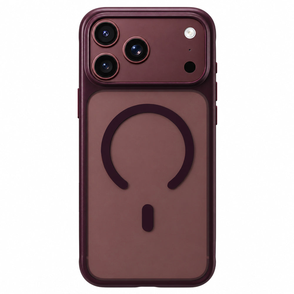 MagSafe-hoesje voor Apple iPhone 18 Pro / 17 Pro, Blueo, APE Anti-Drop, bordeauxrood