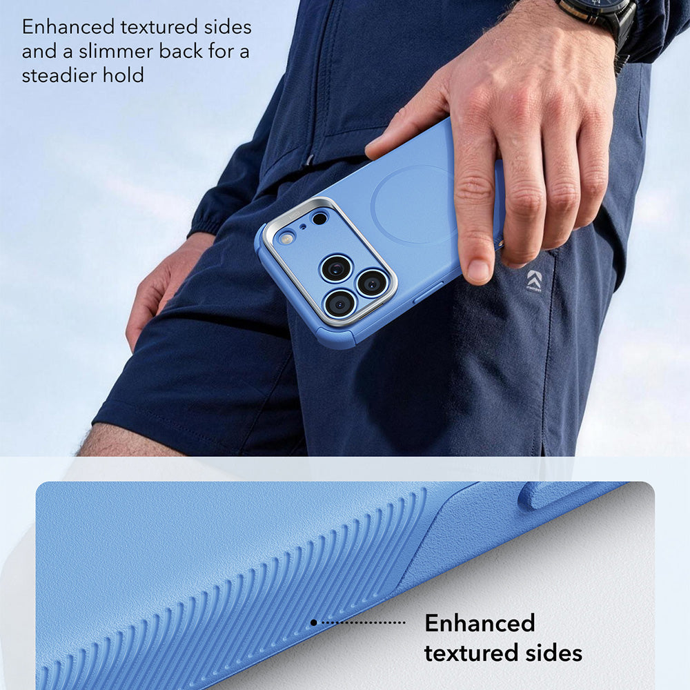 Coque MagSafe pour Apple iPhone 18 Pro / 17 Pro, ESR, Cyber Armor Kickstand, Bleu