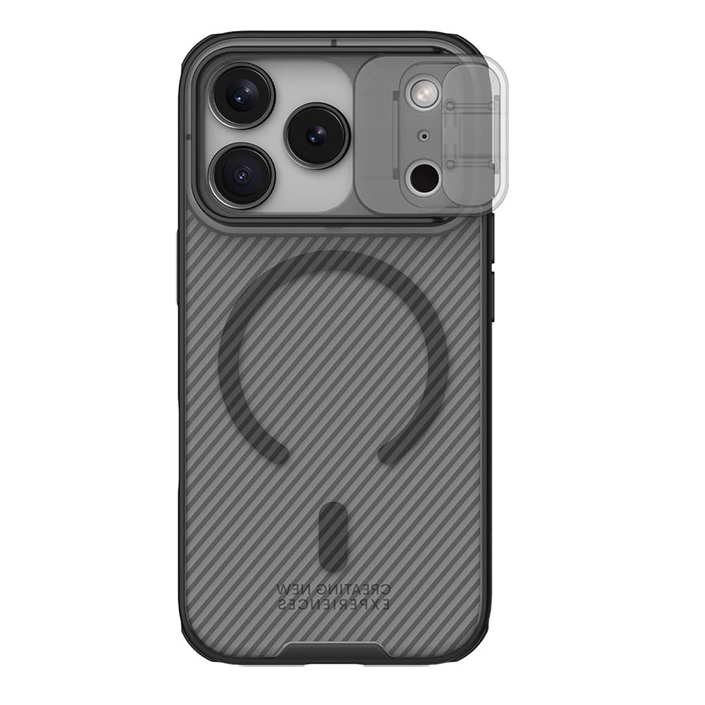 MagSafe-hoesje voor Apple iPhone 18 Pro / 17 Pro, Nillkin, CamShield Pro, Zwart Transparant