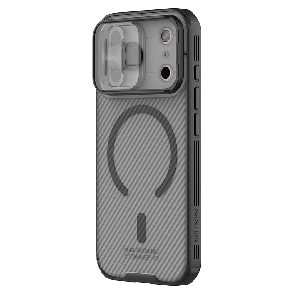 MagSafe-hoesje voor Apple iPhone 18 Pro / 17 Pro, Nillkin, CamShield Pro, Zwart Transparant
