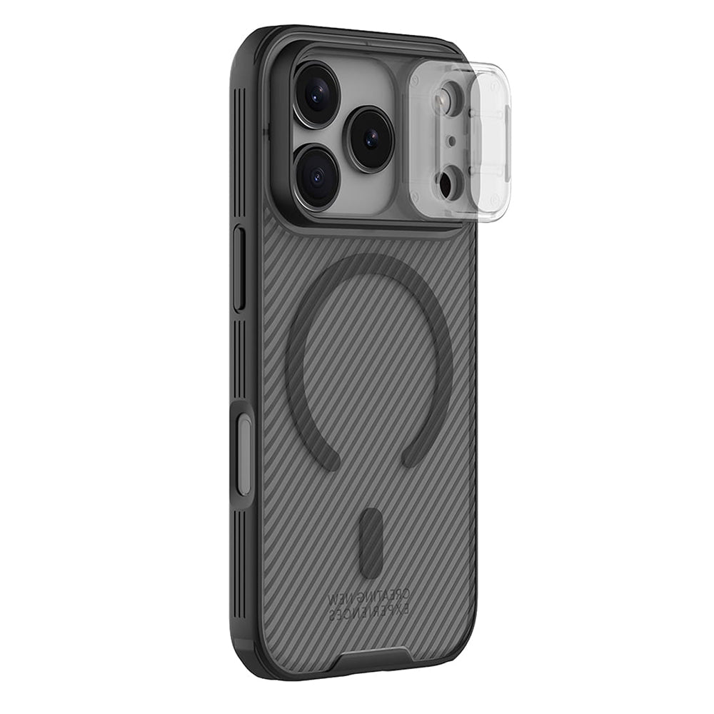 MagSafe-hoesje voor Apple iPhone 18 Pro / 17 Pro, Nillkin, CamShield Pro, Zwart Transparant