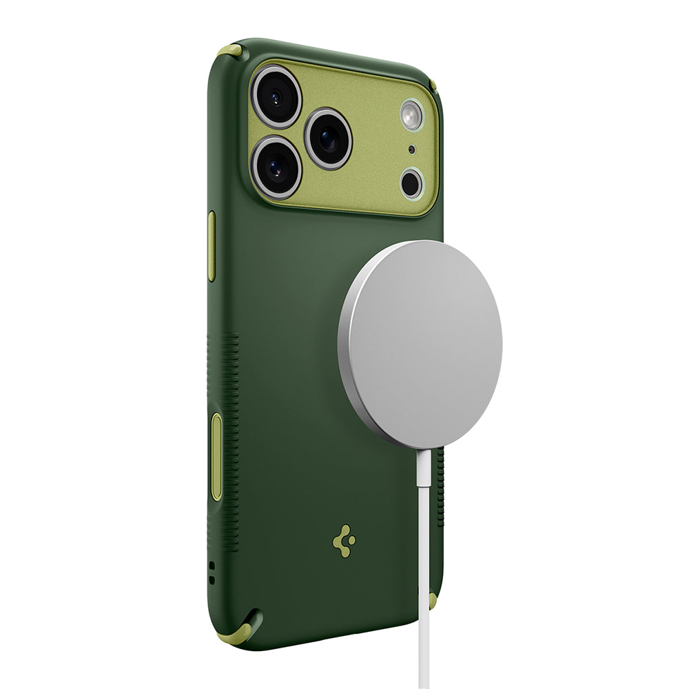 MagSafe-Hülle für Apple iPhone 18 Pro / 17 Pro, Spigen, Caseology Nano Pop Hybrid, Grün ACS12176