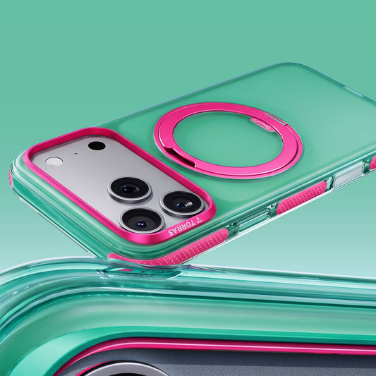 MagSafe-hoesje voor Apple iPhone 18 Pro / 17 Pro, Torras, Ostand O3 Hue, Groen