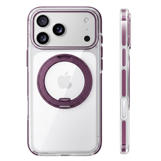 MagSafe-hoesje voor Apple iPhone 18 Pro / 17 Pro, Torras, Ostand O3 Light, Paars