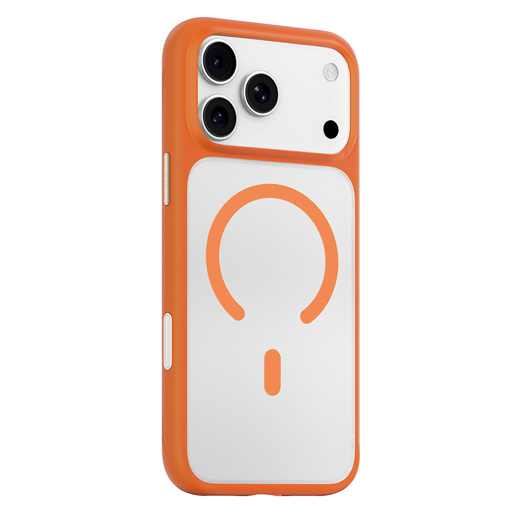 MagSafe-hoesje voor Apple iPhone 18 Pro Max / 17 Pro Max, Blueo, huidvriendelijk en schokbestendig, satijnoranje