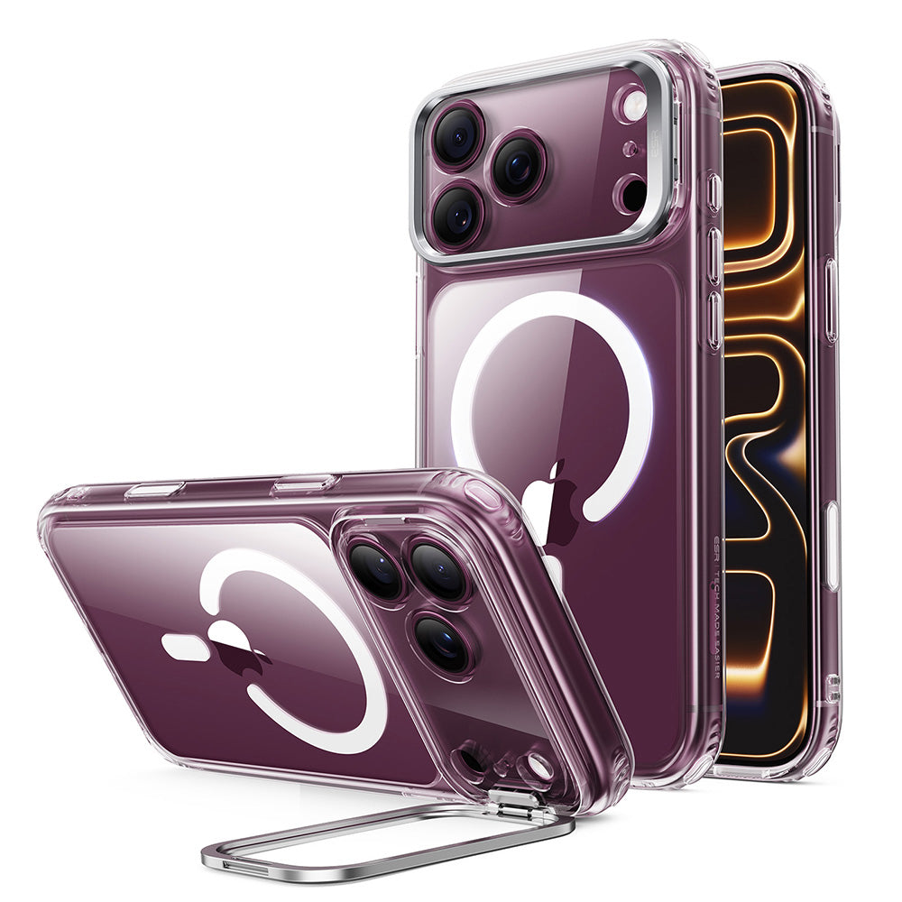Coque MagSafe pour Apple iPhone 18 Pro Max / 17 Pro Max, ESR, Classic Hybrid Kickstand, Transparente