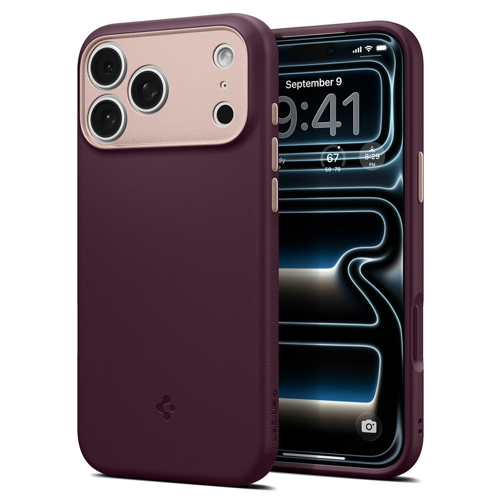 MagSafe-hoesje voor Apple iPhone 18 Pro Max / 17 Pro Max, Spigen, Caseology Nano Pop, Bordeauxrood ACS12141