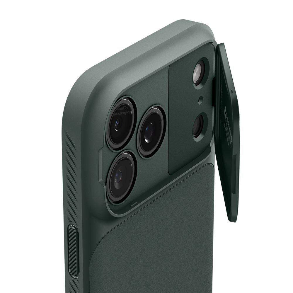 MagSafe-hoesje voor Apple iPhone 18 Pro Max / 17 Pro Max, Spigen, Optik Armor, Groen ACS09901