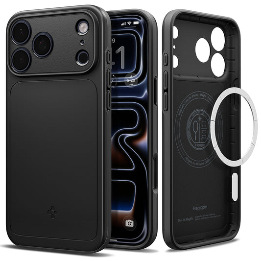 MagSafe Case for Apple iPhone 18 Pro Max / 17 Pro Max, Spigen, Thin Fit, Black ACS12105