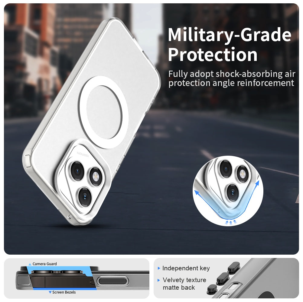Coque MagSafe pour Honor 400 Lite, Techsuit, CandyCase, Blanche