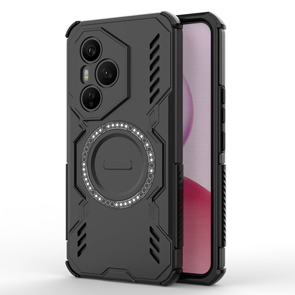 Coque MagSafe pour Honor 400 Pro, Techsuit, ArmorMag, Noire