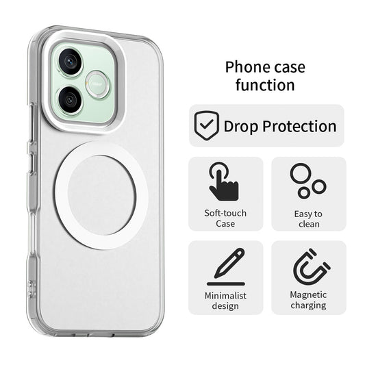 Coque MagSafe pour Honor 600 Lite, Techsuit, CandyCase, Blanche
