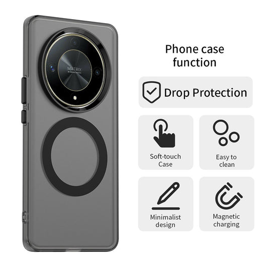 Coque MagSafe pour Honor Magic6 Lite, Techsuit, CandyCase, Noire