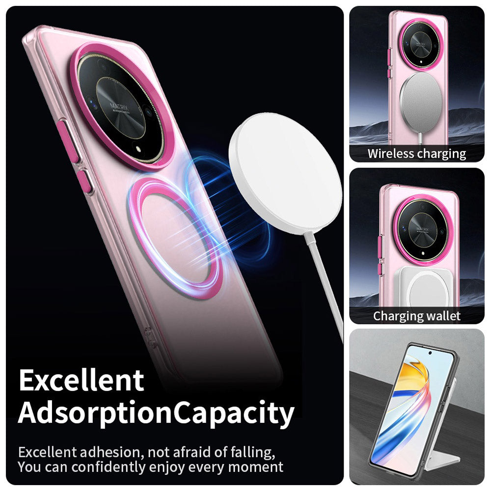 Coque MagSafe pour Honor Magic6 Lite, Techsuit, CandyCase, Rose