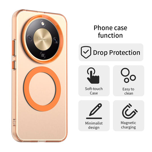 MagSafe hoesje voor Honor Magic8 Lite, Techsuit, CandyCase, Oranje