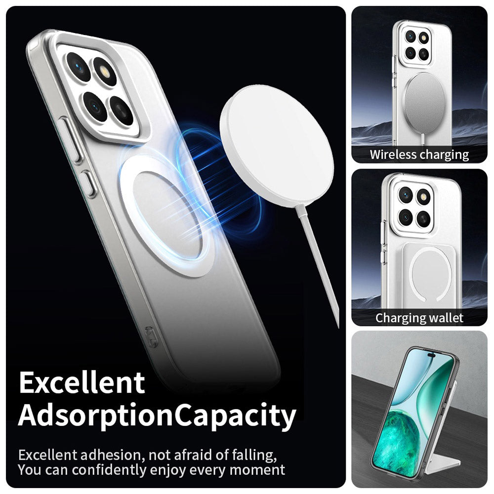 Coque MagSafe pour Honor X8c, Techsuit, CandyCase, Blanche