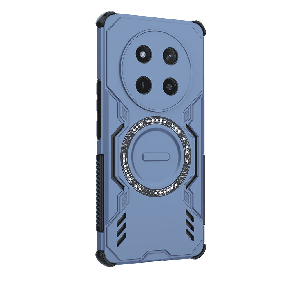 Coque MagSafe pour Honor X9c / Magic7 Lite, Techsuit, ArmorMag, Bleue