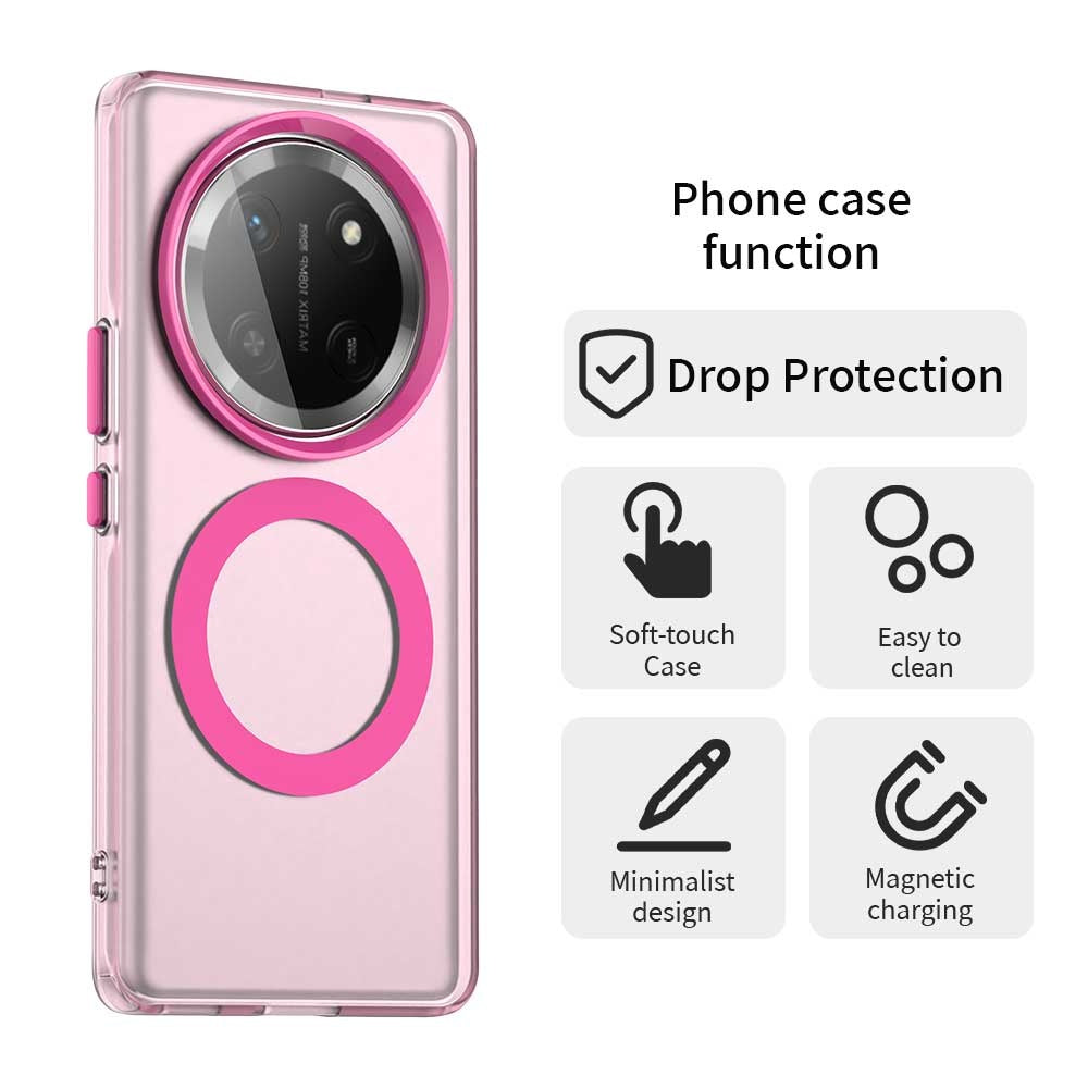 Coque MagSafe pour Honor X9c / Magic7 Lite, Techsuit, CandyCase, Rose