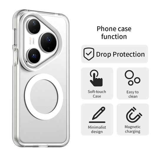 MagSafe-hoes voor Huawei Pura 80 Pro, Techsuit, CandyCase, Wit