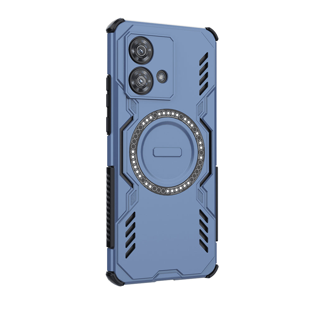 Coque MagSafe pour Motorola Edge 40 Neo, Techsuit, ArmorMag, Bleue
