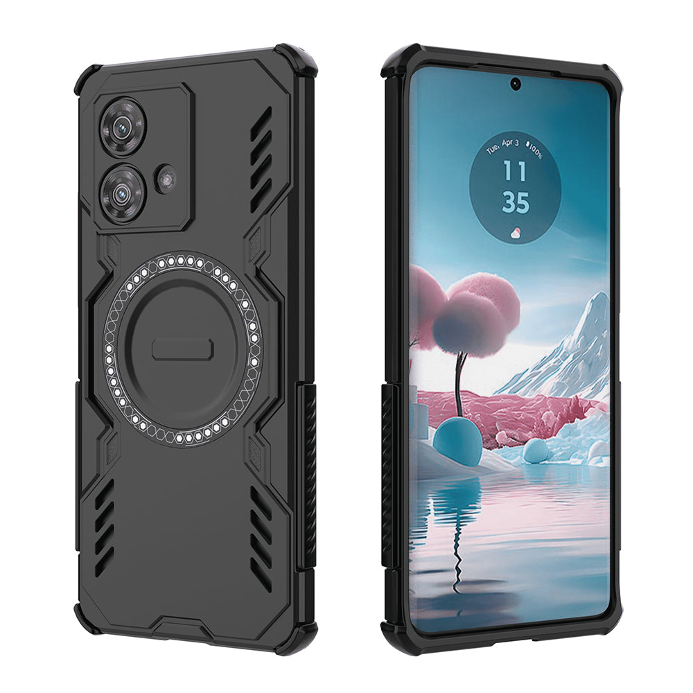 Coque MagSafe pour Motorola Edge 40 Neo, Techsuit, ArmorMag, Noire