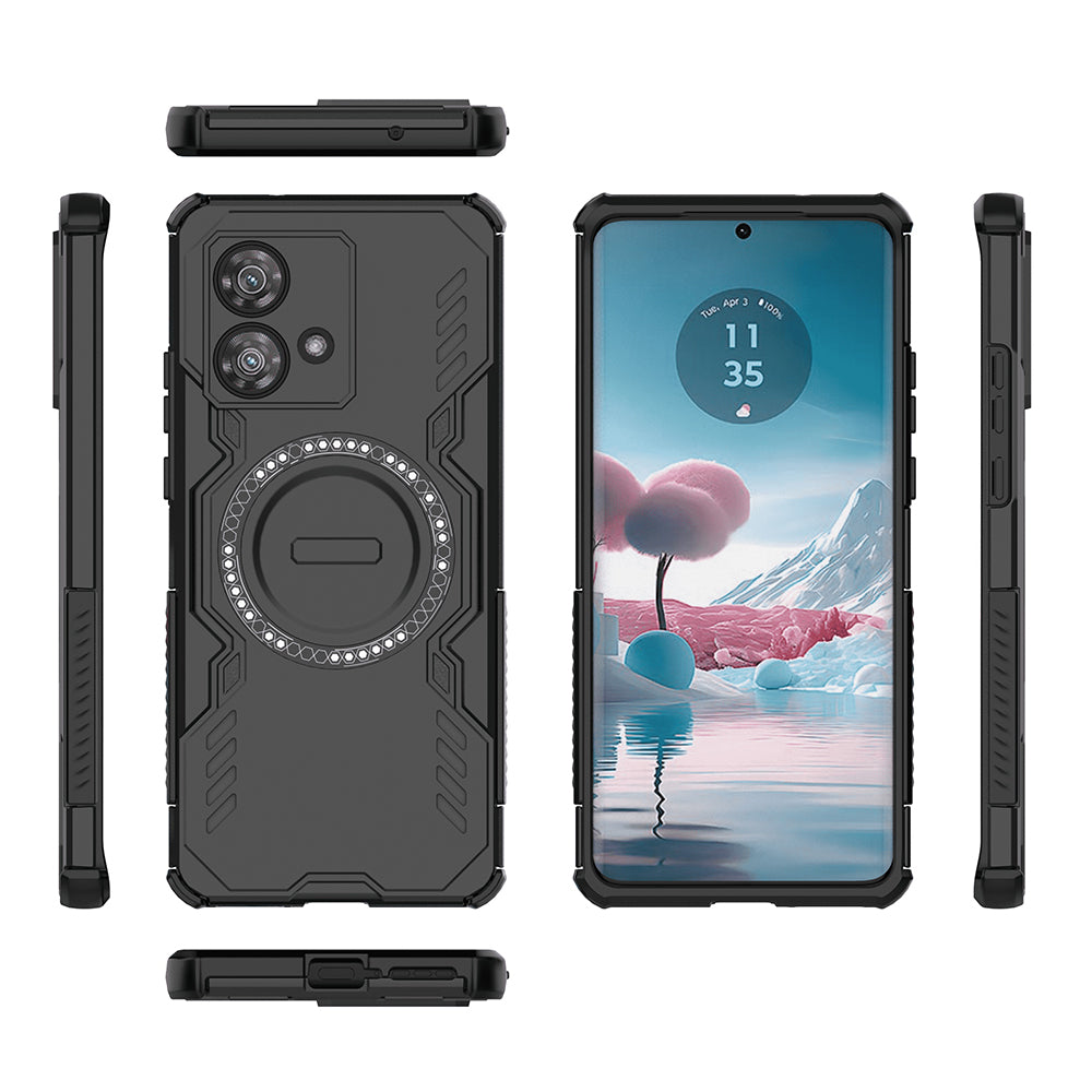 Coque MagSafe pour Motorola Edge 40 Neo, Techsuit, ArmorMag, Noire