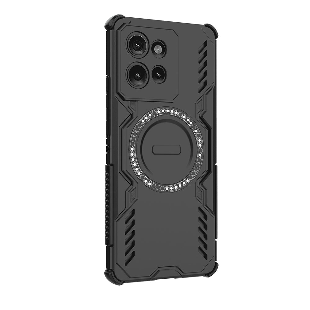 Coque MagSafe pour Motorola Edge 50, Techsuit, ArmorMag, Noire