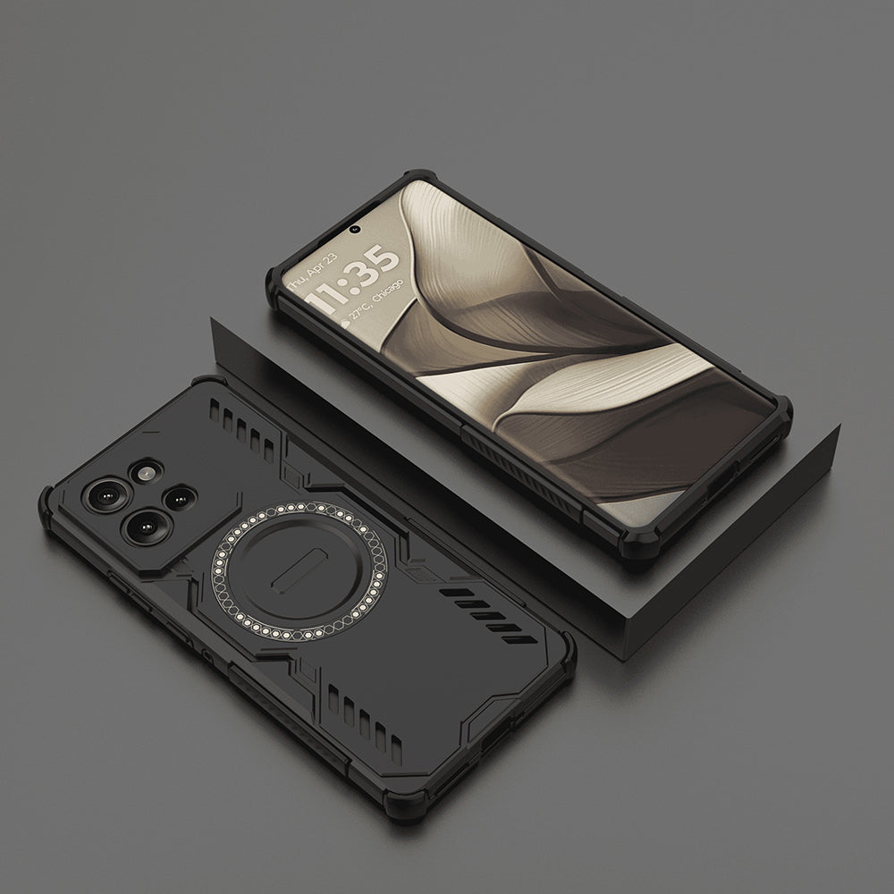 Coque MagSafe pour Motorola Edge 50, Techsuit, ArmorMag, Noire