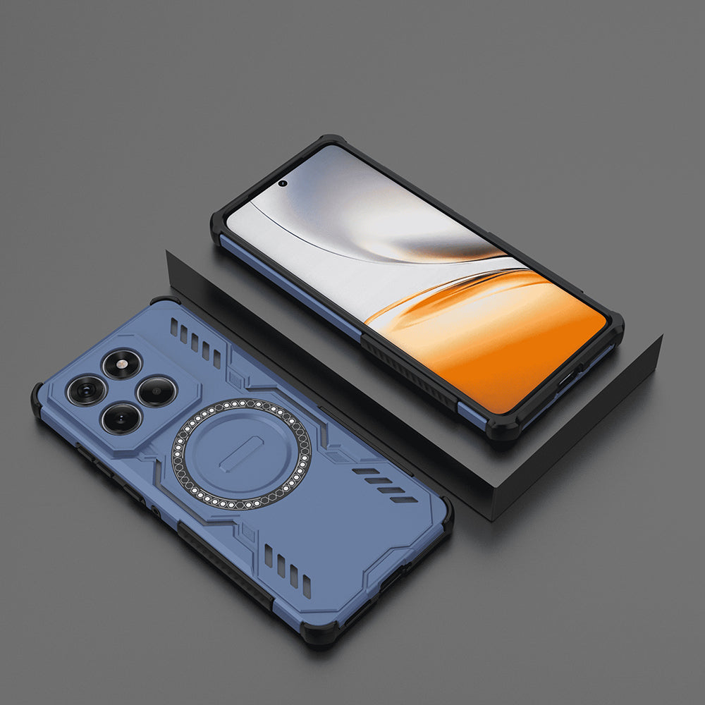 Coque MagSafe pour Motorola Edge 60 Fusion / Edge 60, Techsuit, ArmorMag, Bleue