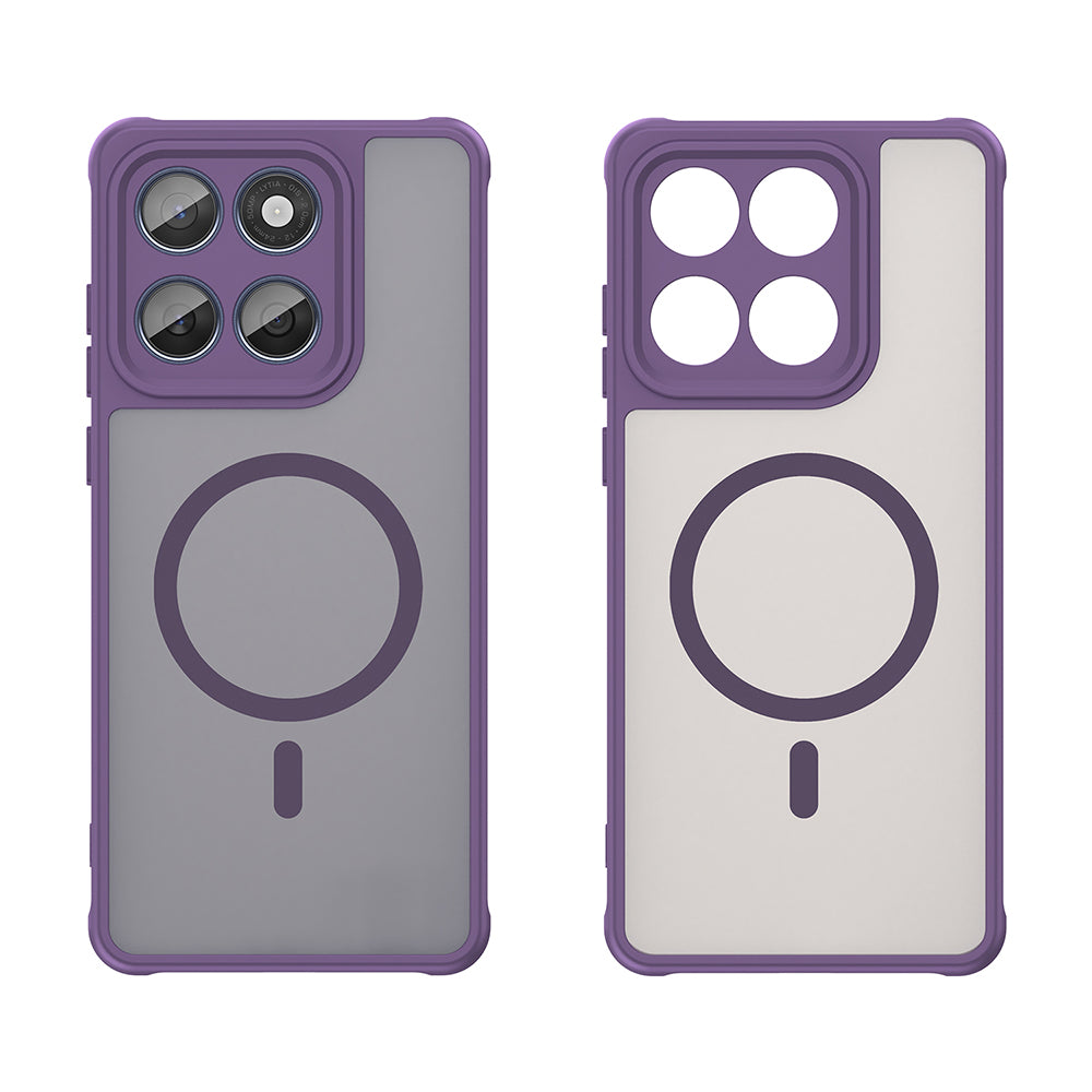 Coque MagSafe pour Motorola Edge 60 Fusion / Edge 60, Techsuit, HaloFrost II, Violet