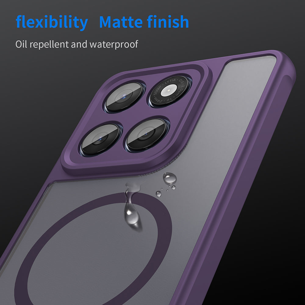 Coque MagSafe pour Motorola Edge 60 Fusion / Edge 60, Techsuit, HaloFrost II, Violet