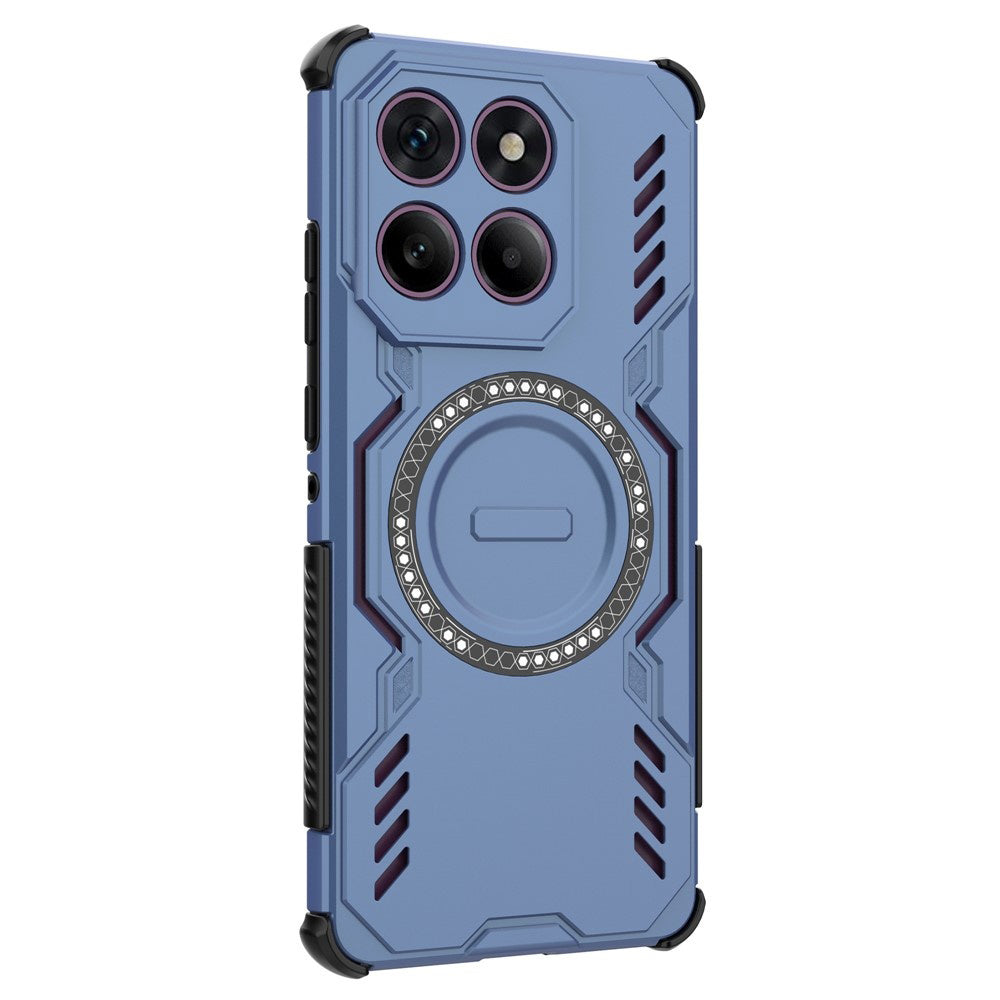 Coque MagSafe pour Motorola Edge 60 Pro, Techsuit, ArmorMag, Bleue